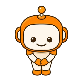 おじぎをするSiteChatのキャラクター
